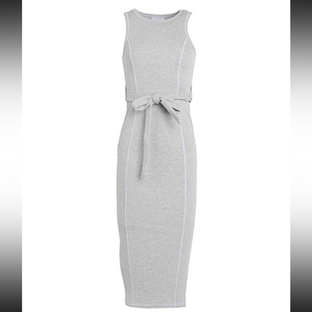 TOPSHOPlight grey midi dress